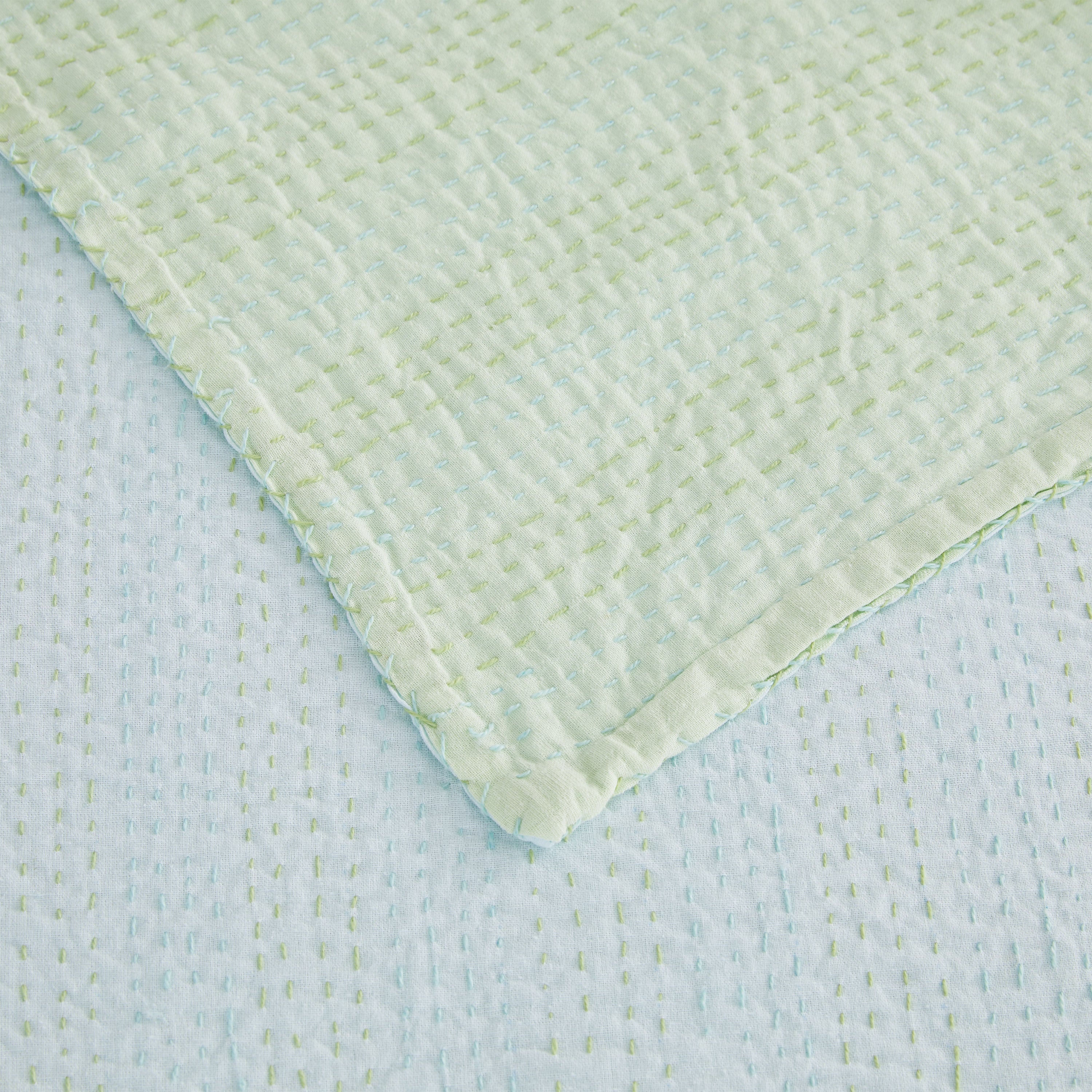 Hand Stitched Reversible Kantha Throws
